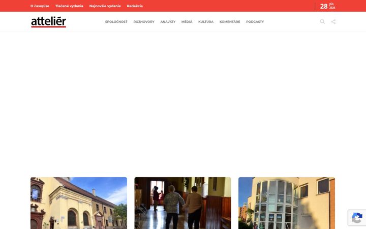 Screenshot of attelier.sk