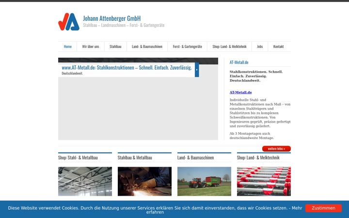 Screenshot of attenberger-tuerkheim.de