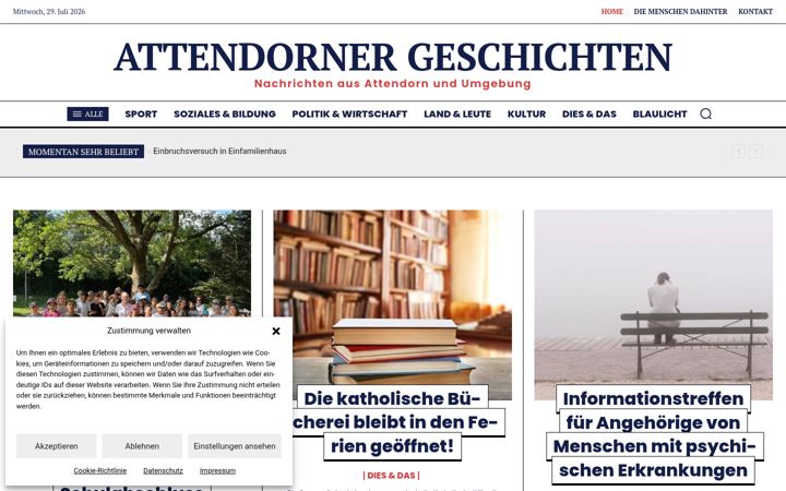 Screenshot of attendorner-geschichten.de