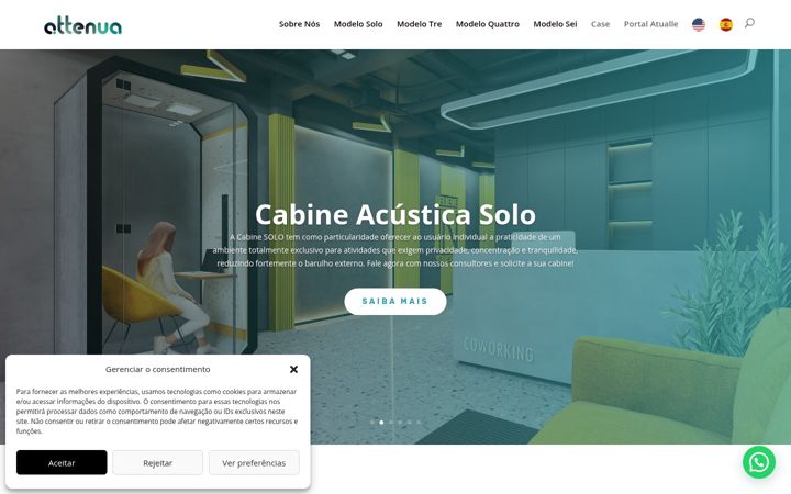 Screenshot of attenua.com.br