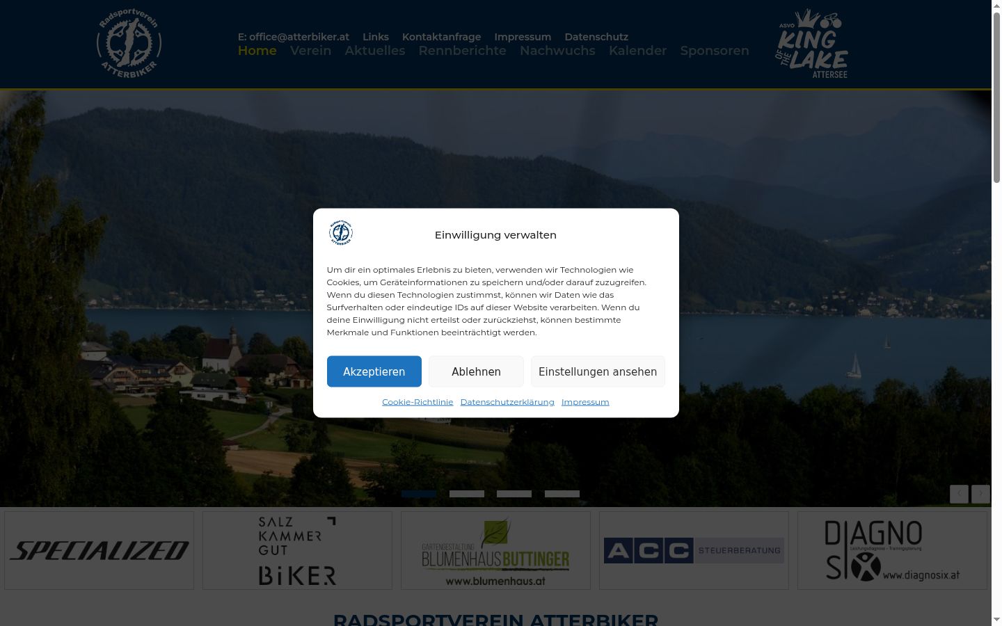 Screenshot tal-banner tal-kunsens muri qabel kwalunkwe interazzjoni