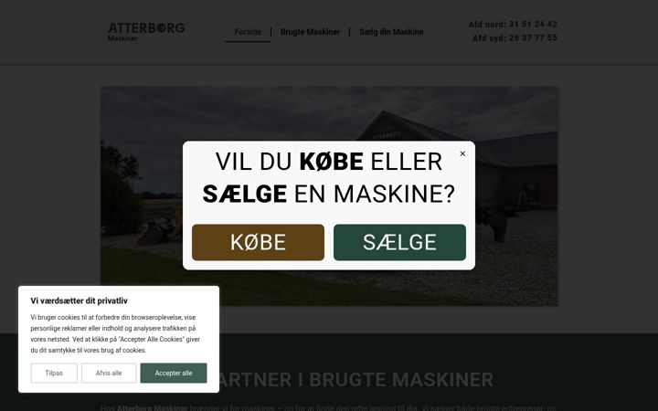 Screenshot of atterborgmaskiner.dk