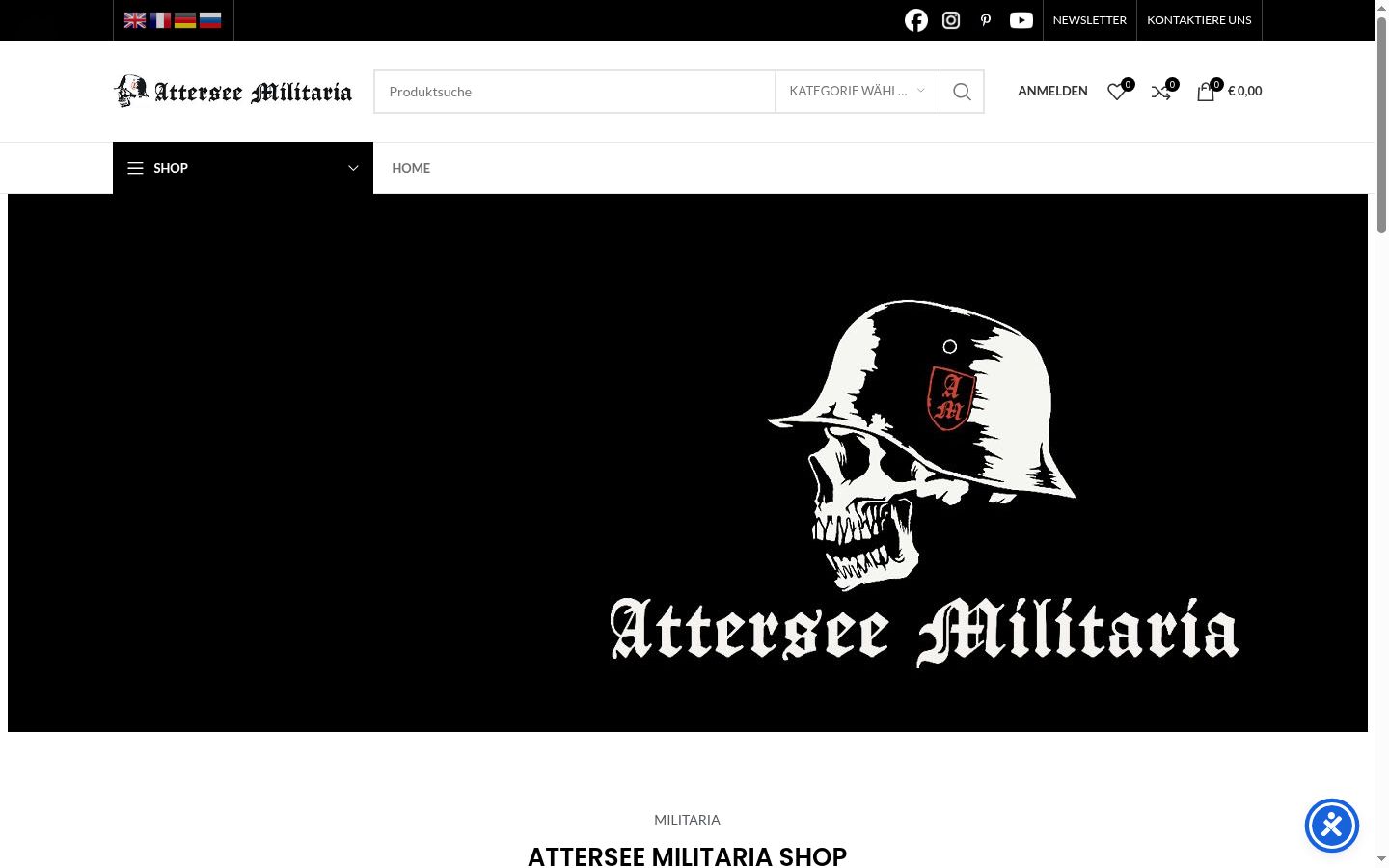 Screenshot des Einwilligungsbanners vor jeglicher Interaktion