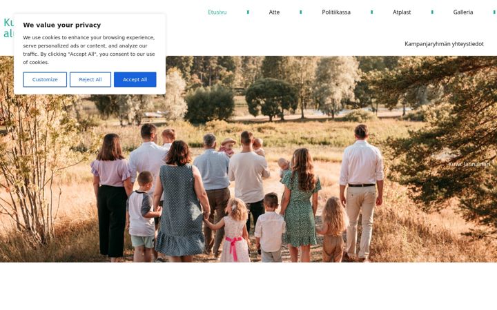 Screenshot of attesavelainen.fi