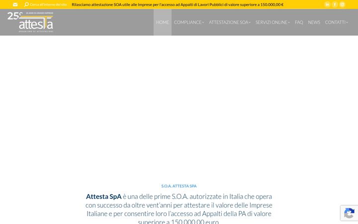Snímek obrazovky attesta.it