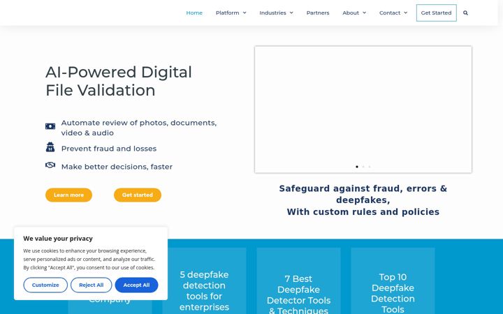 Screenshot of attestiv.com