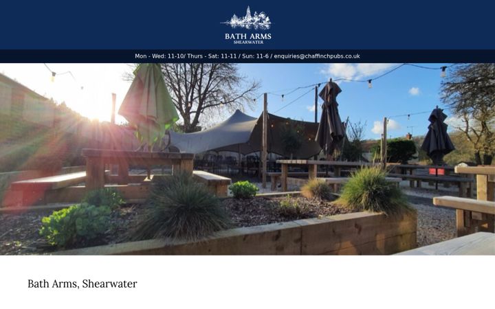 Screenshot of atthebatharms.co.uk