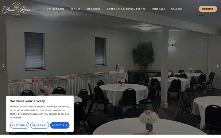 Screenshot of atthejamesroom.com