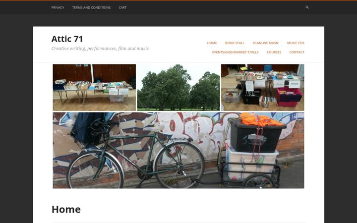 Screenshot of attic71.co.uk