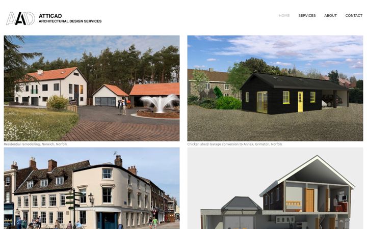Screenshot of atticad.co.uk