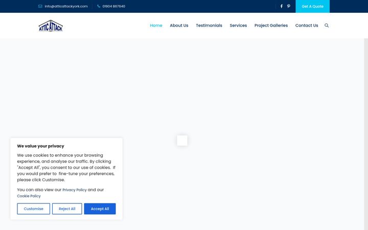 Screenshot of atticattackyork.com