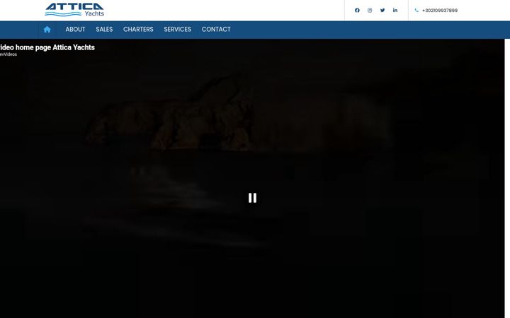 Screenshot of atticayachts.com