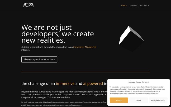 Screenshot stránky atticca.io