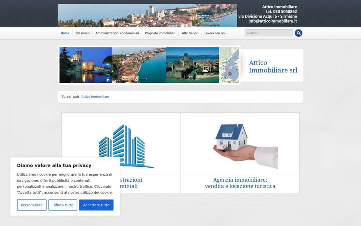Screenshot of atticoimmobiliaresrl.com