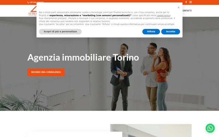 Screenshot of atticotorinoimmobiliare.it