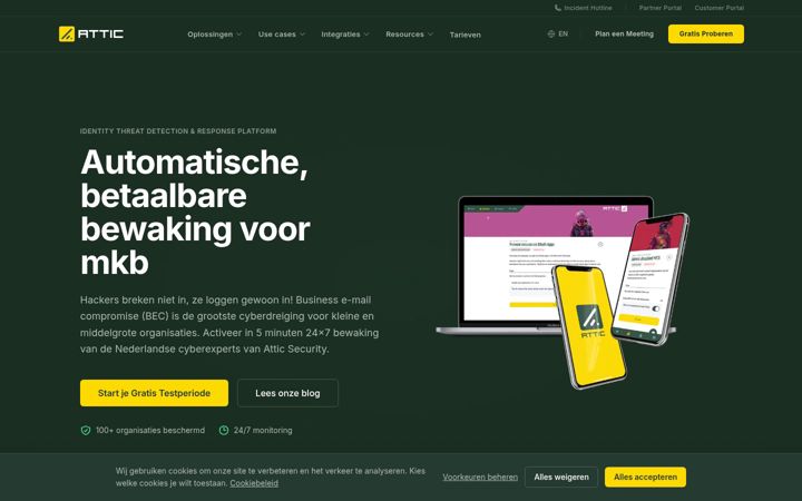 Screenshot of atticsecurity.com