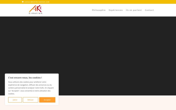 Screenshot of attikcreation.com