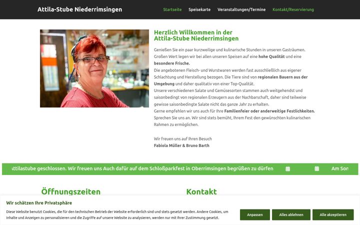 Ekraanipilt saidist attila-stube-niederrimsingen.de