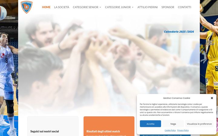 Screenshot of attilabasket.it