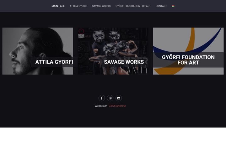 Screenshot of attilagyorfi.hu
