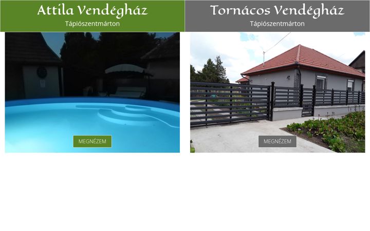 Screenshot of attilavendeghaz.hu