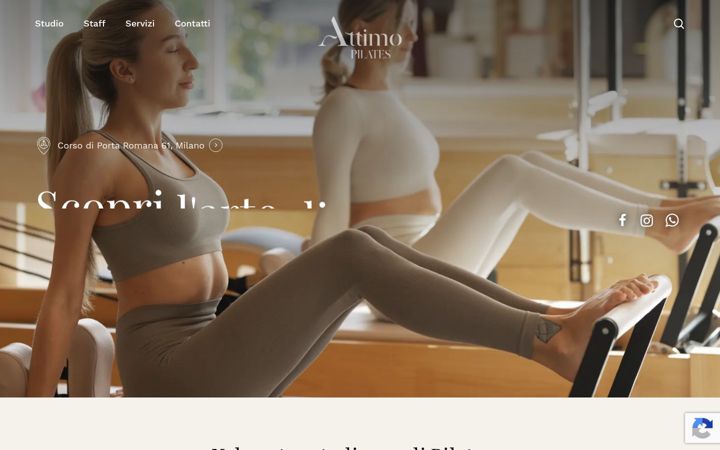Captura de pantalla de attimopilates.com