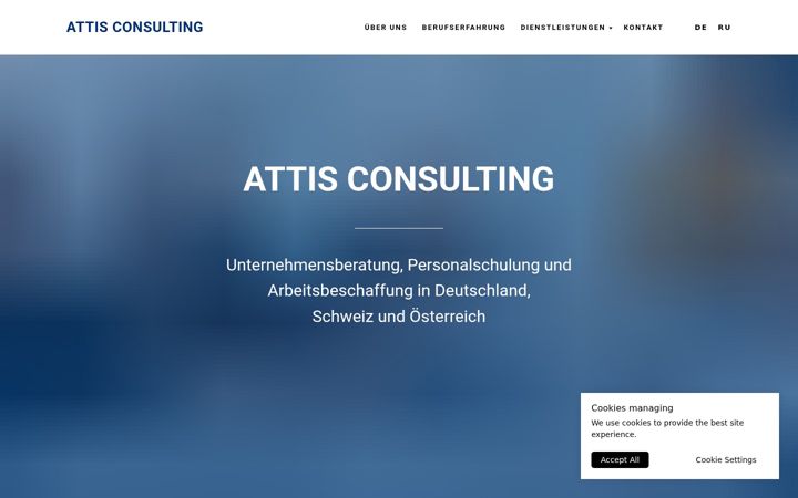Captura de pantalla de attisconsulting.de