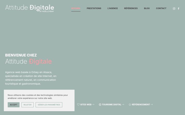 Skärmbild av attitude-digitale.com