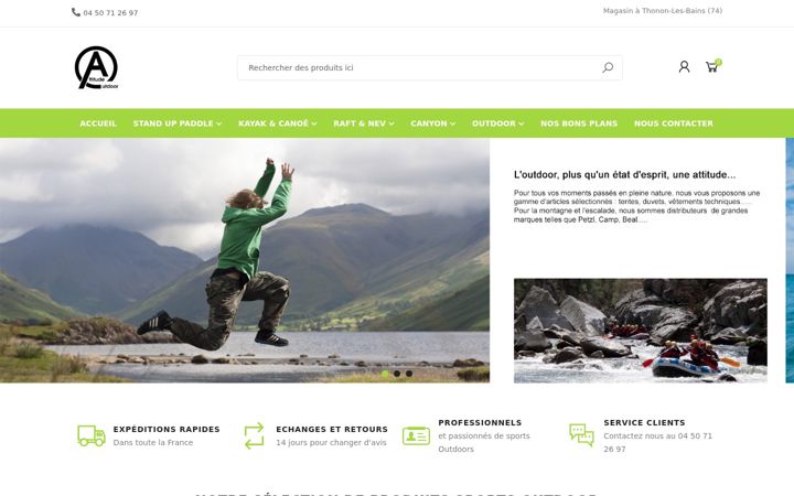 Skärmbild av attitude-outdoor.com