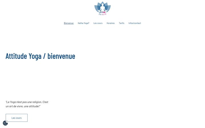 Screenshot of attitude-yoga.ch