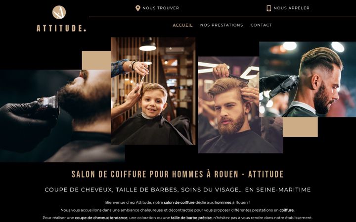 Screenshot of attitudebarber.fr