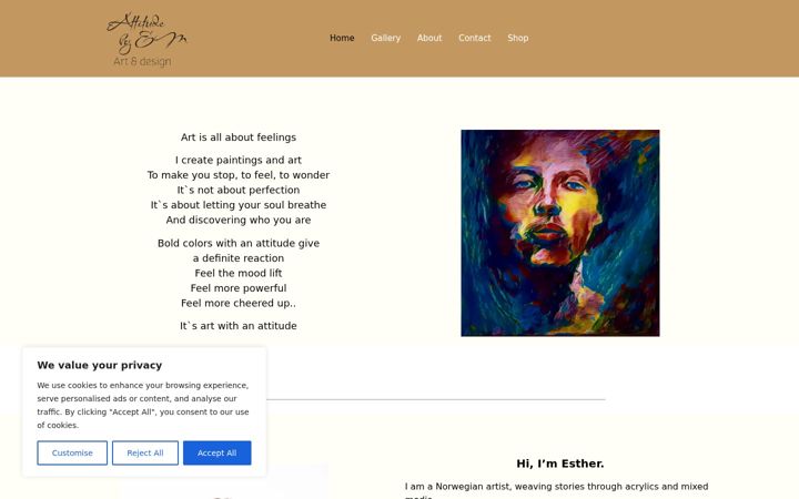 Screenshot of attitudebyem.com