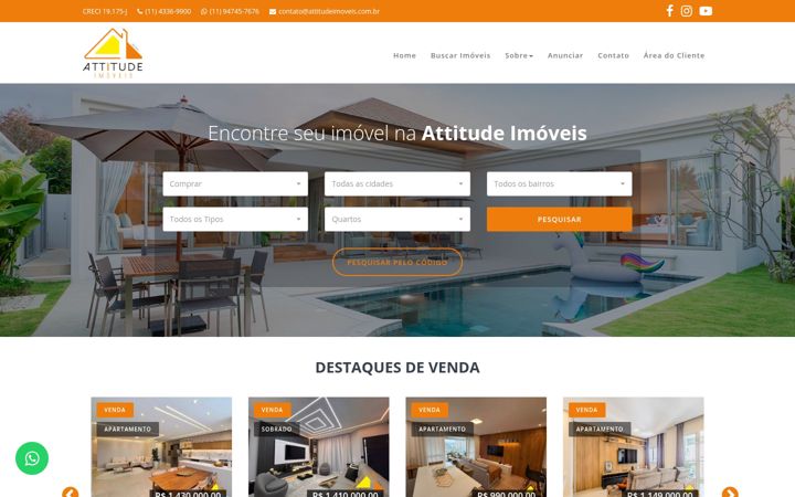 Screenshot of attitudeimoveis.com.br