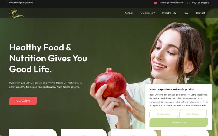 Screenshot of attitudesante.fr