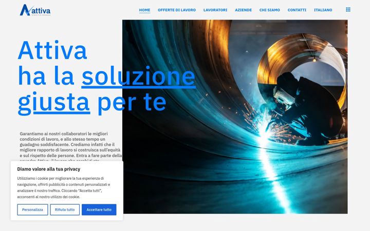 Screenshot of attivagroup.it