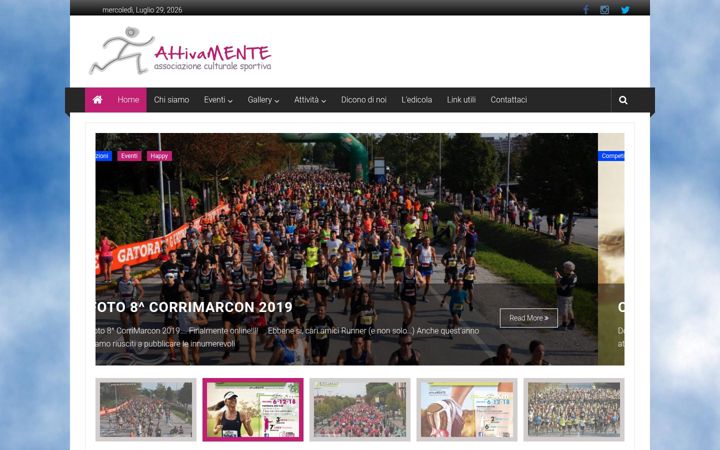 Screenshot of attivamentemarcon.it