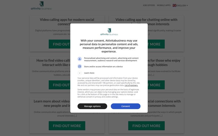 Screenshot of attivitabusiness.com