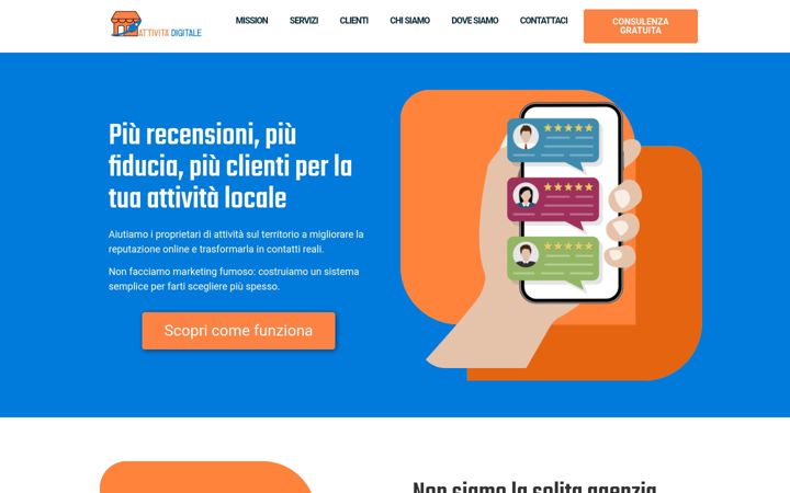 Screenshot of attivitadigitale.com