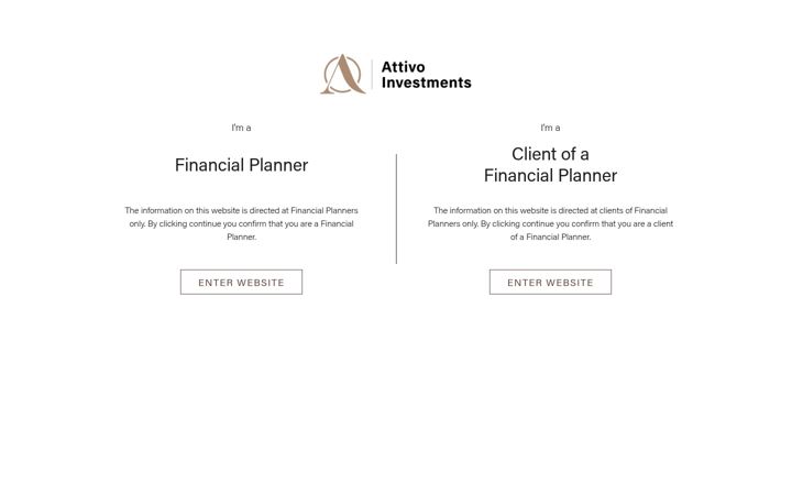 Screenshot van attivoinvestments.co.uk