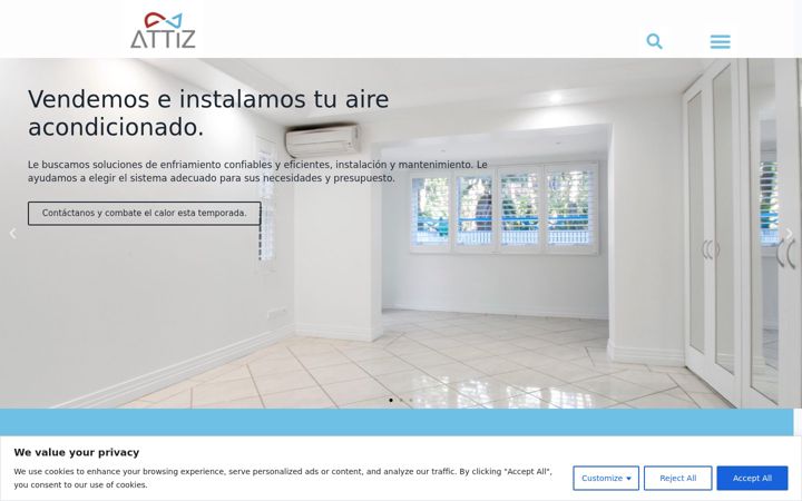 Screenshot of attiz.es