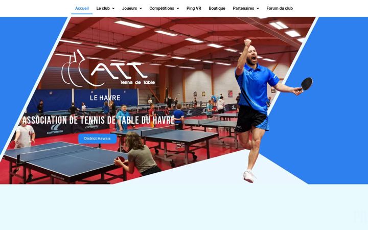 Zrzut ekranu attlehavre.fr