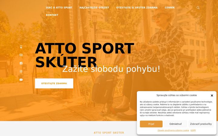 Screenshot of atto-skuter.sk