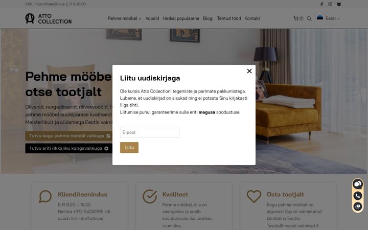 Screenshot of atto.ee