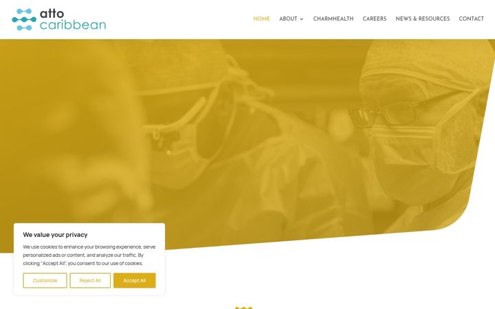 Екранна снимка на attocaribbean.com