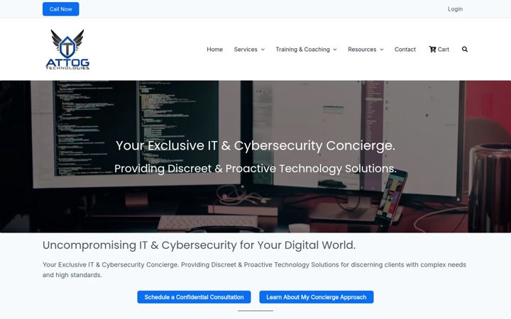 Screenshot of attogtech.com