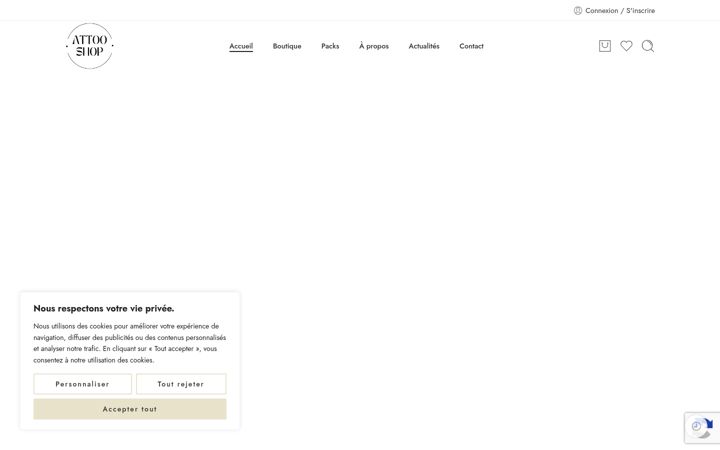 Screenshot stránky attooshop.com