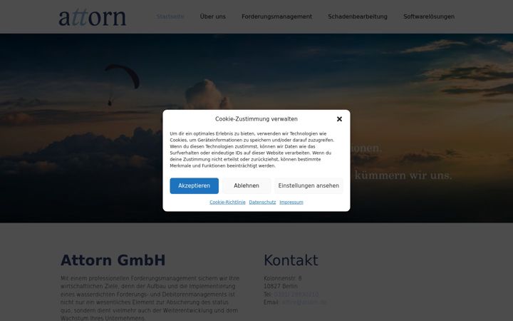 Screenshot of attorn.de