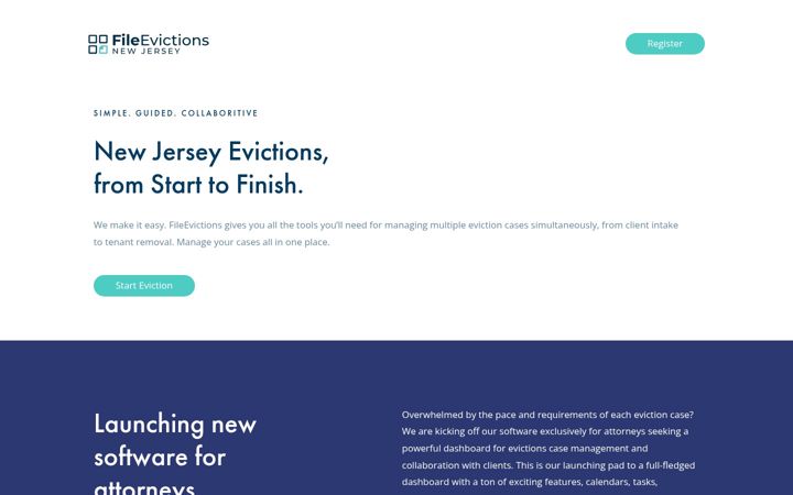 Екранна снимка на attorneyfileevictions.com