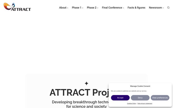 Screenshot stránky attract-eu.com