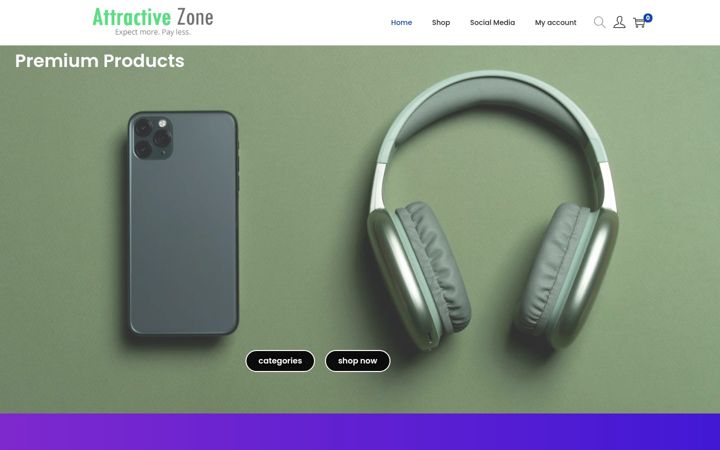 Screenshot of attractive-zone.com